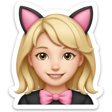 Бантики. Девочки котики sticker