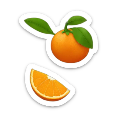 Naranja loca sticker