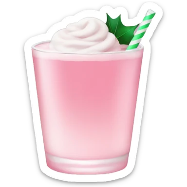 pastel pink christmas christmas drink sticker