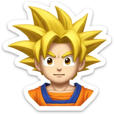 Goku from dragon ball z sticker