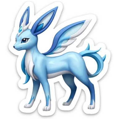 Cresselia-Glaceon-Suicune-Amaura-Dialga-fusion sticker