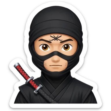 Erkek ninja sticker