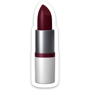 Burgundy lipstick stick sticker