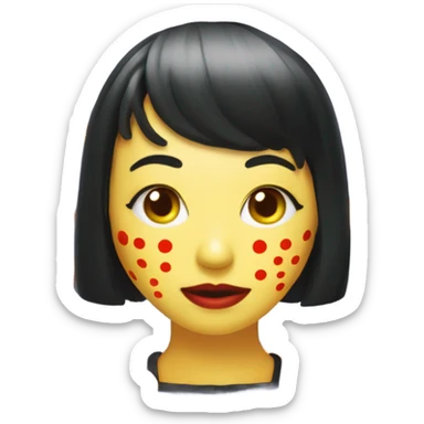 Yayoi Kusama citrouille  sticker