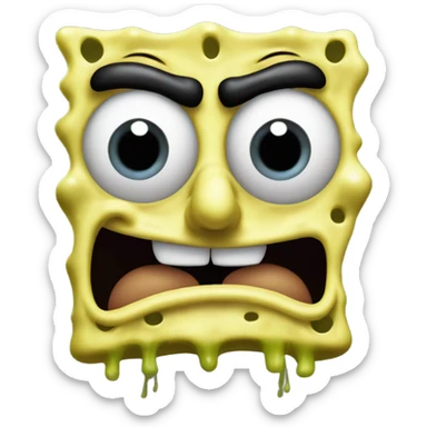 Freaky SpongeBob sticker