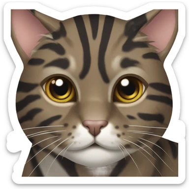 brindle (cat man) sticker