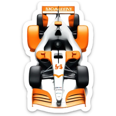 McLaren formula 1 car sticker