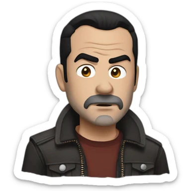 Negan the walking dead sticker