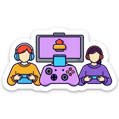 Gaming girlies sticker