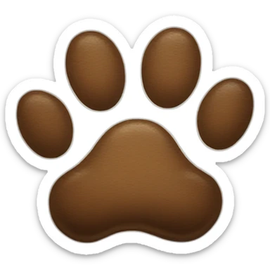 dog paw sticker