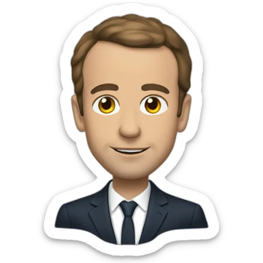 Macron choqué sticker