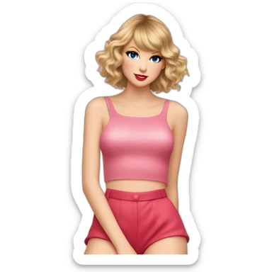 Taylor Swift representer comme sur la pochette de l'album lover sticker
