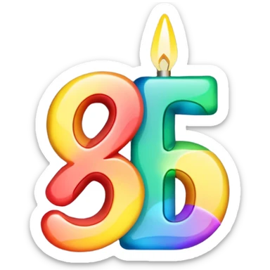 the number "1637" with Christmas lights wrapping it sticker