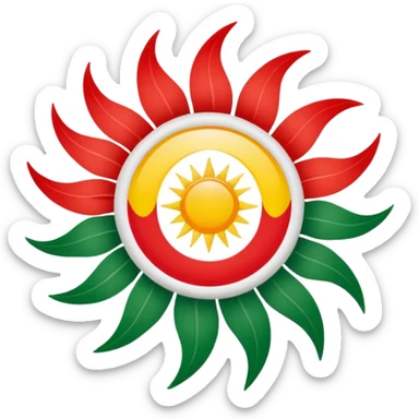 Kürdistan bayrağı sticker
