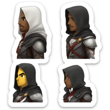 Kiss love assassin creed sticker