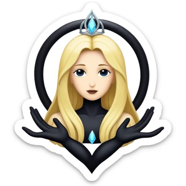 Dark Virgo symbol sticker