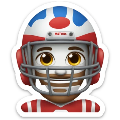 Clown in football pads sticker
