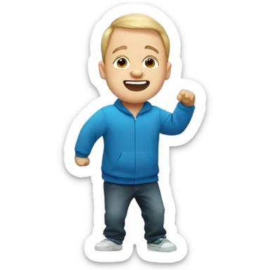 down syndrome man hitting nae nae sticker