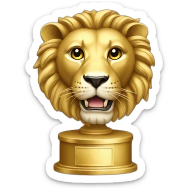 award canne gold lion sticker