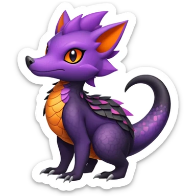 Salandit-Zorua-Noibat-hybrid (full body) sticker