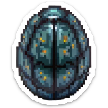 cranial, eye, MRI, SCAN, egg, embryonic, inside of glass egg, dark creature, eerie, otherworldly, crystal egg, tiny embryo. fetoid shape sticker