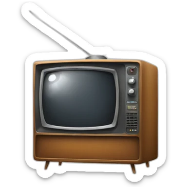 Old tv only the screen sticker