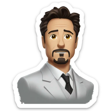Tony stark cool sticker