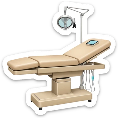 cute aesthetic surgery table beige sticker
