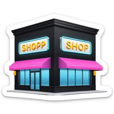 shop of comercial center sticker