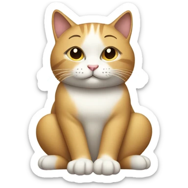the cat who knows zen sticker