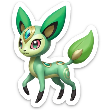 Meloetta-Keldeon-Virizion-Pokémon-Fakémon-fusion-hybrid-creature sticker