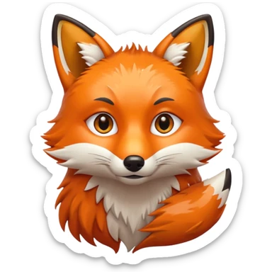 wet fox sticker