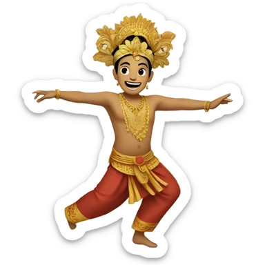balinese dance sticker