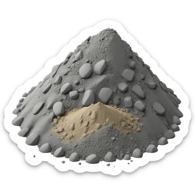 cement powder sticker