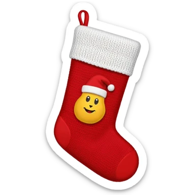 christmas sock sticker