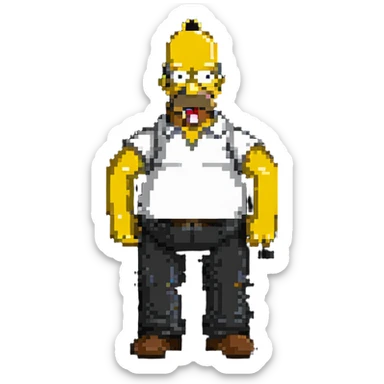 Homer Simpson sticker