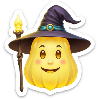 witch stuff yellow sticker