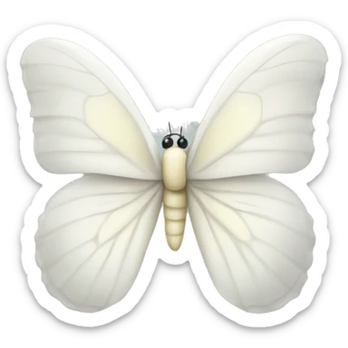 White butter fly sticker