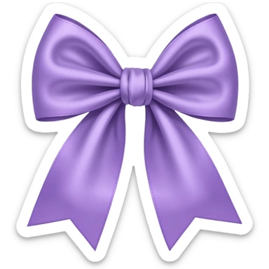 Light purple bow  sticker