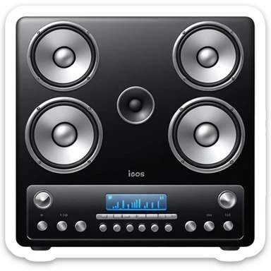 The high-end sound system sticker