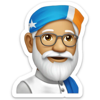 philistin flag modi ji sticker