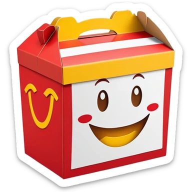 happy meal box sticker