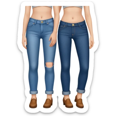 Woman holding husbands penis on pants sticker