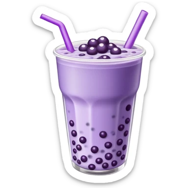 taro boba tea sticker