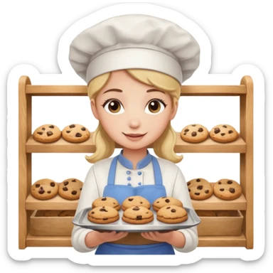 Bakery girl sticker