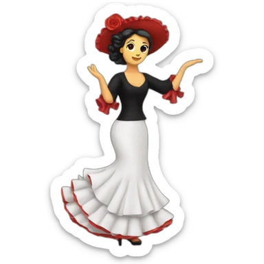 Cante flamenco sticker