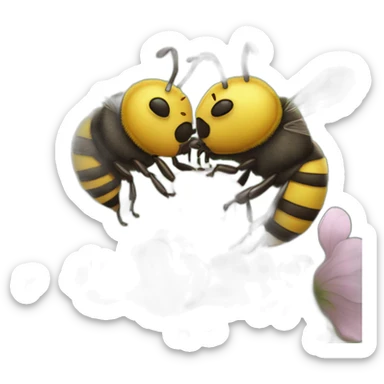 Hornes kisses honeybee sticker