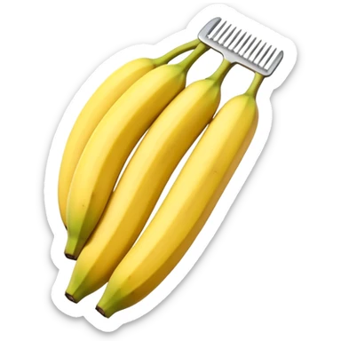 A comb of bananas sticker