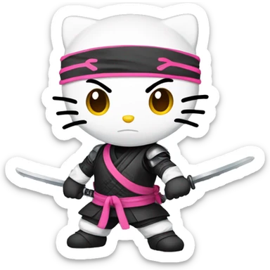 Hello kitty ninja  sticker