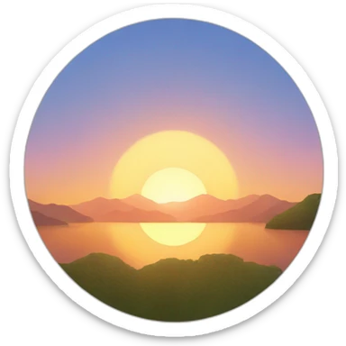 Sunrise sticker